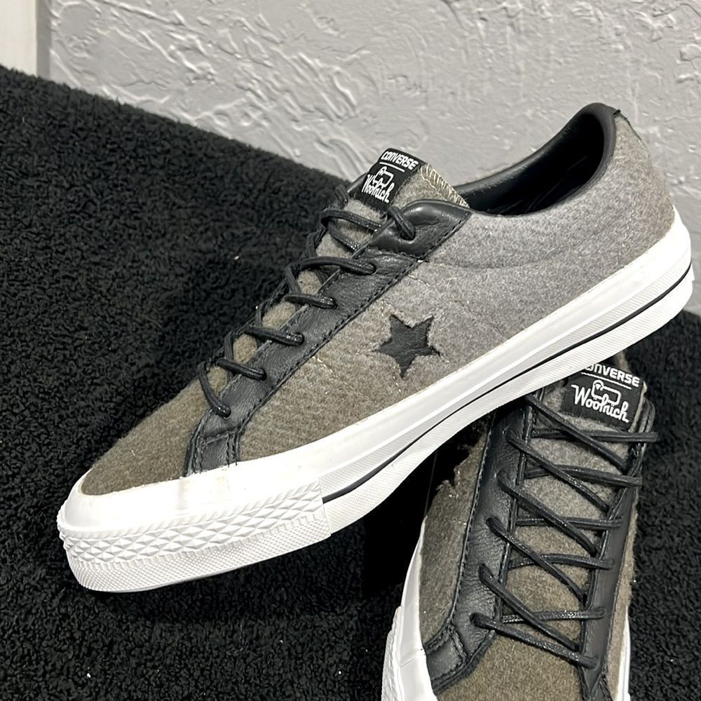 🔥🔥 CONVERSE One Star Woolrich Ox Wool Colab Sneakers Men 6.5 / Women 8.5 - NEW - Picture 7 of 14